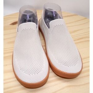 Suavs The Barton Slip On Shoes Unisex Mens 7.5 Womens 9.5 Beige Knit Gum Sole